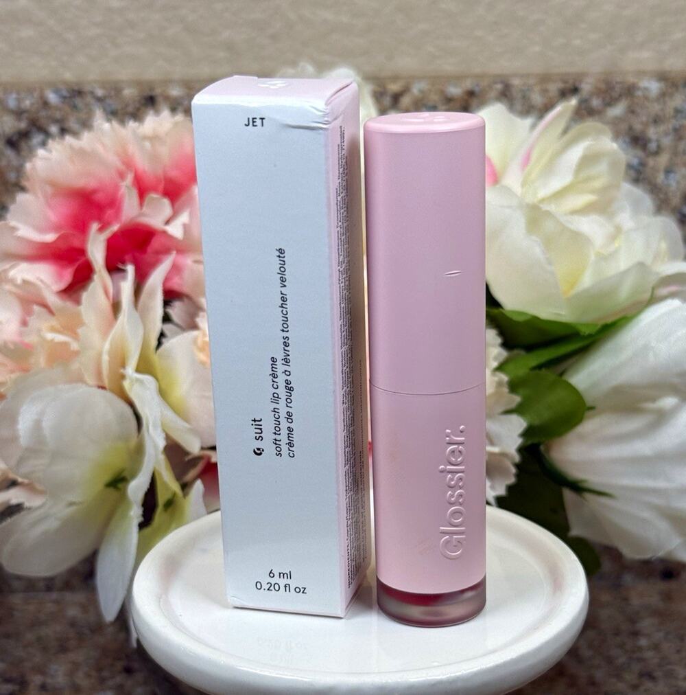 Glossier g suit Soft Touch Lip Crème, Jet, Velvet Cream Formula 0.20 fl oz